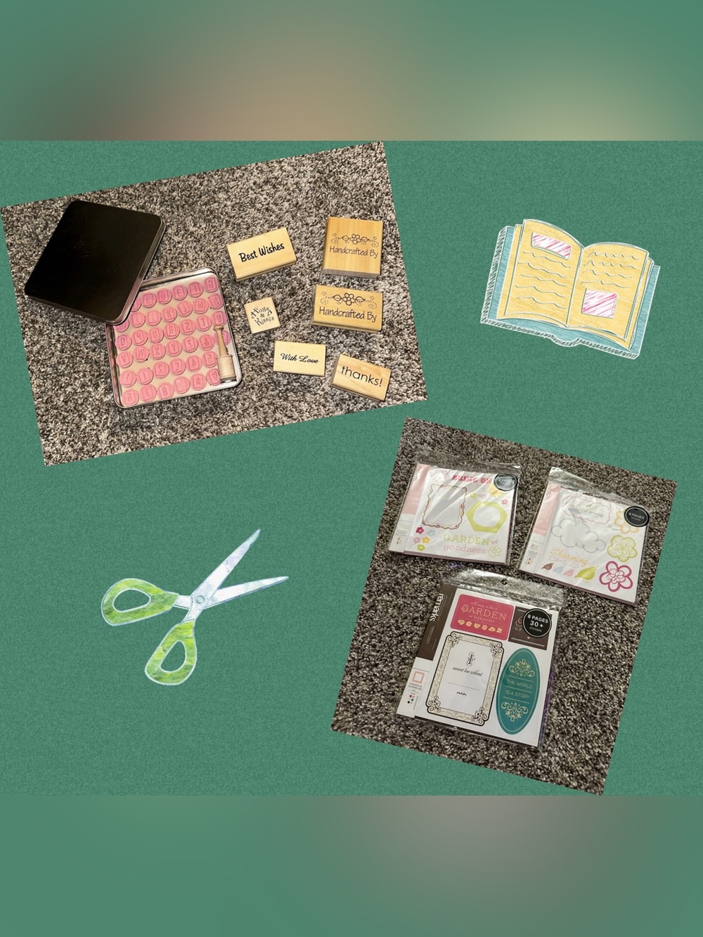 Cardmaking, Scrapbooking, Journaling, Stamping Supply Bundle Lot